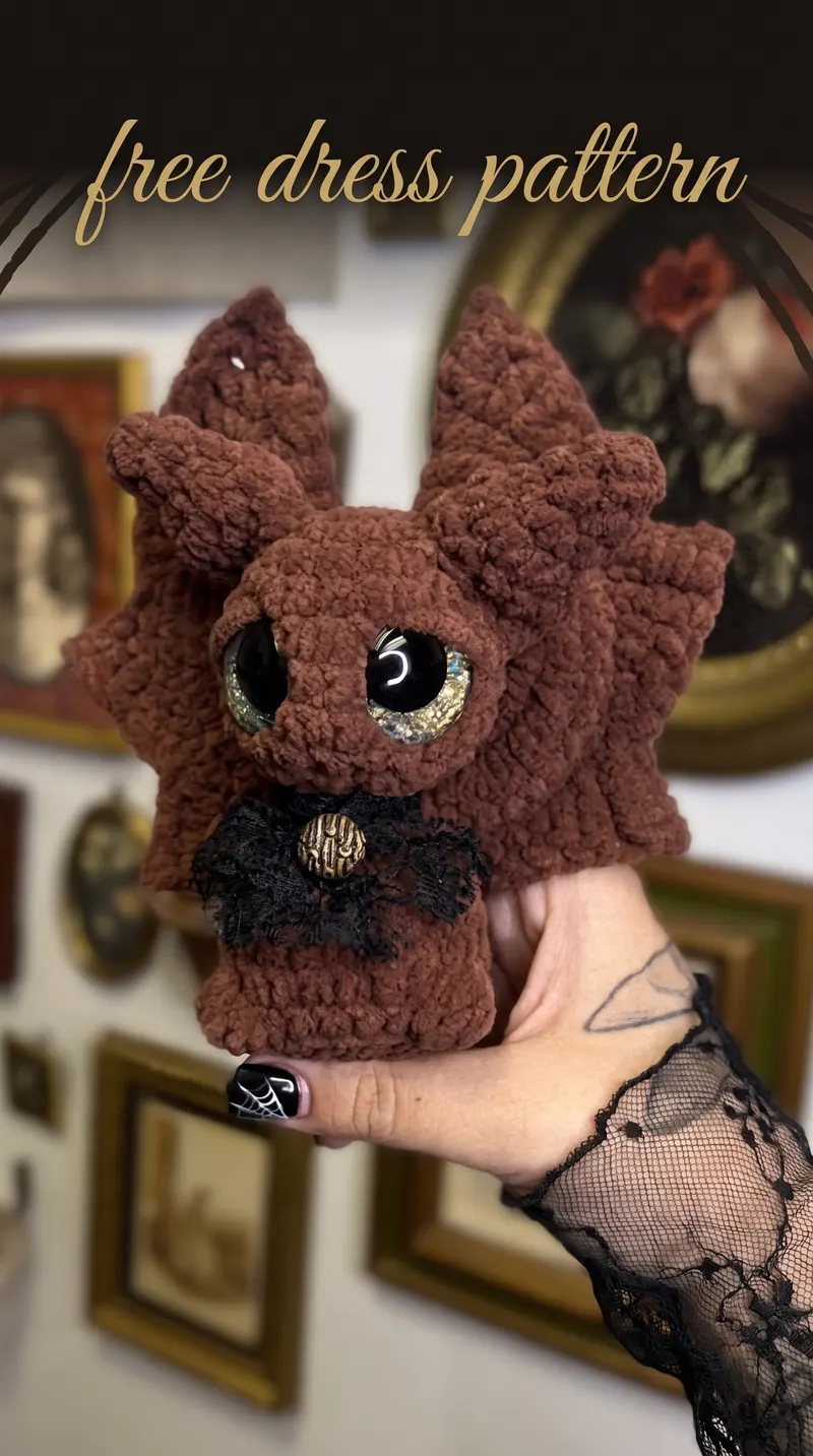 Barron the Bat Free Amigurumi Crochet Pattern